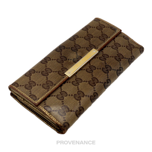 🔴 Gucci Long Wallet - GG Supreme Bronze - Picture 3 of 8
